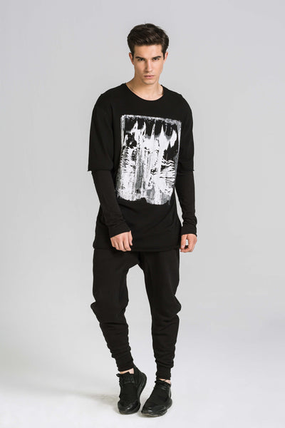 SURFACE DUO LS BLACK TEE